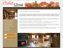 Tablet Screenshot of chalet-lizoe.com
